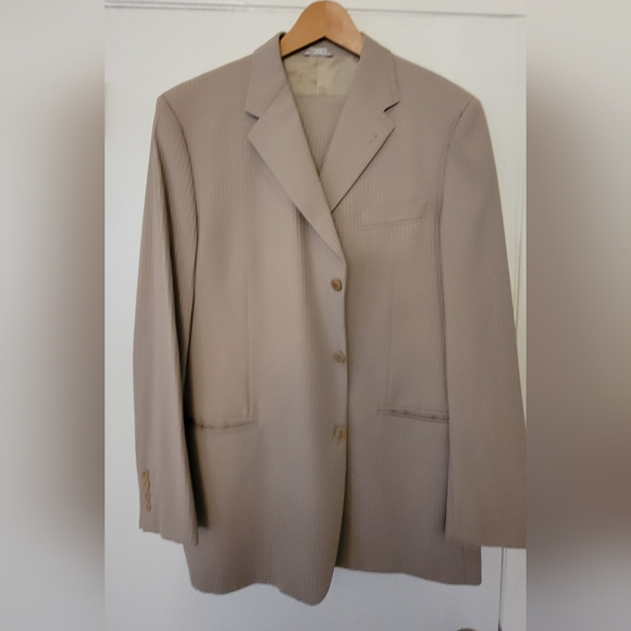 Versace Men 2 Pc Suit Size 53 Waist 36 Pants/Jacket Vintage - Picture 3 of 16